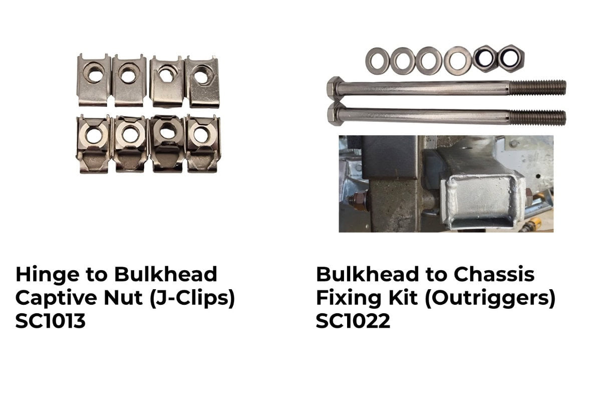 HEAD D KIT Ⅱ Series 2/2A & 3 Bulkhead Installation Fixings Kit – ShielderChassis