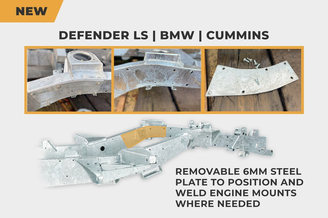 Defender 90 Chassis for LS / Cummins / BMW Engine Swaps